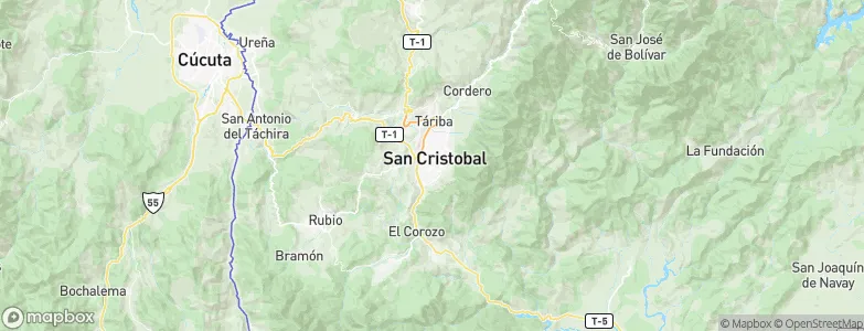 San Cristobal, Venezuela Map