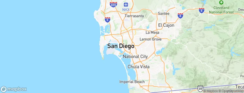 San Diego, United States Map