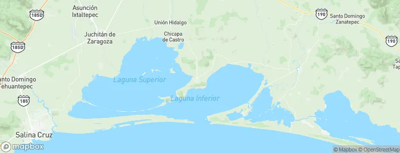 San Dionisio del Mar, Mexico Map