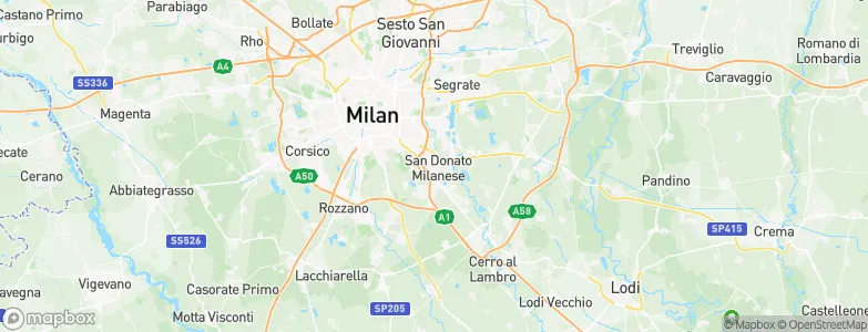 San Donato Milanese, Italy Map