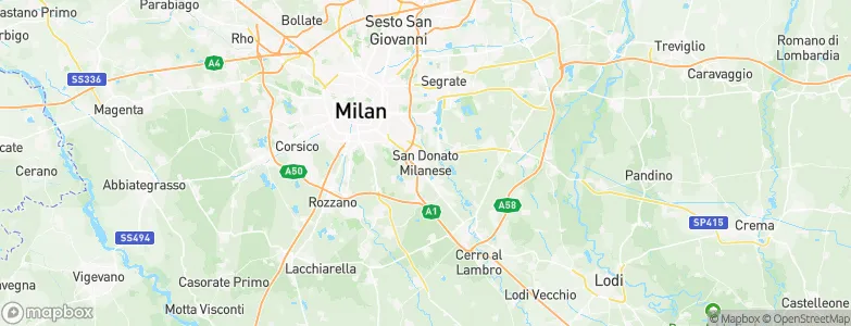 San Donato Milanese, Italy Map