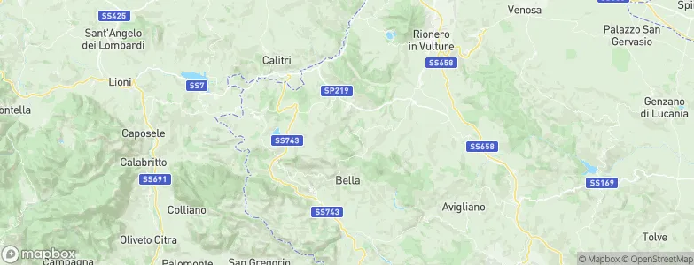 San Fele, Italy Map