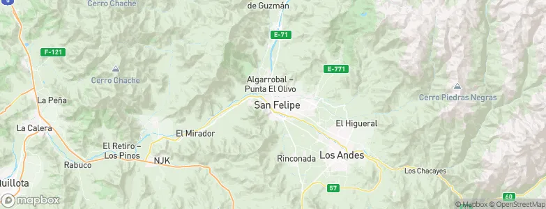 San Felipe, Chile Map