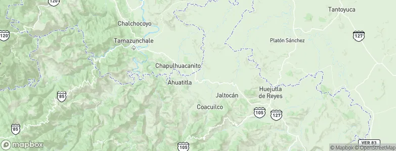 San Felipe Orizatlán, Mexico Map