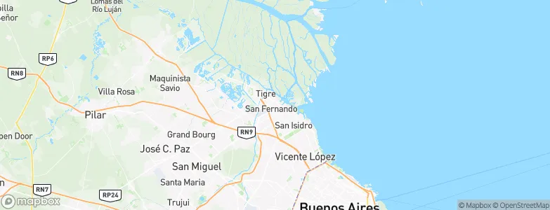 San Fernando, Argentina Map