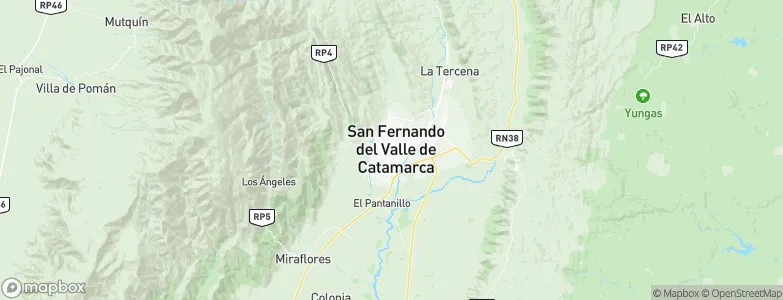San Fernando del Valle de Catamarca, Argentina Map