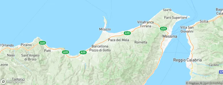 San Filippo del Mela, Italy Map