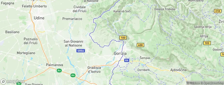 San Floriano del Collio, Italy Map