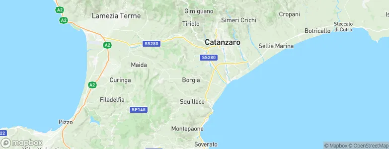San Floro, Italy Map