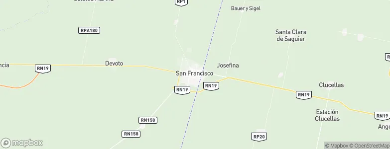 San Francisco, Argentina Map