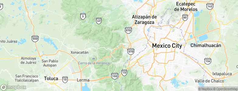 San Francisco Chimalpa, Mexico Map