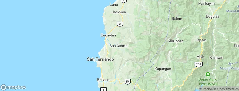 San Gabriel, Philippines Map