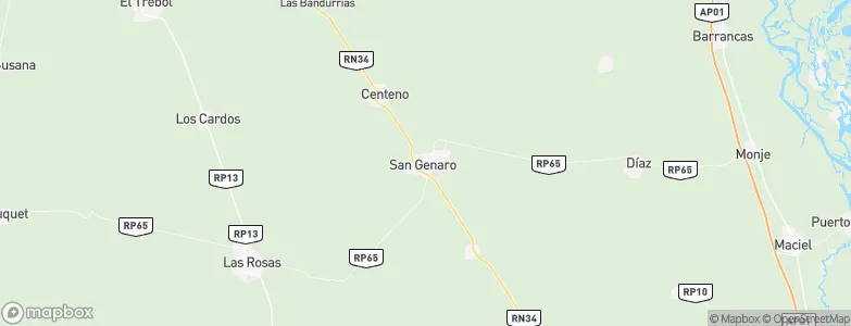 San Genaro, Argentina Map
