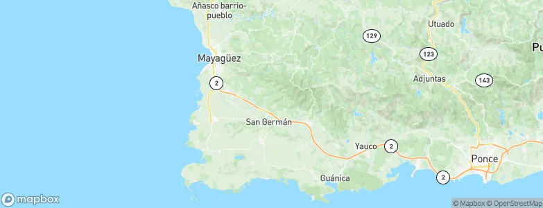 San Germán, Puerto Rico Map
