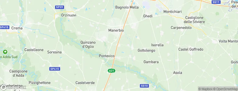 San Gervasio Bresciano, Italy Map