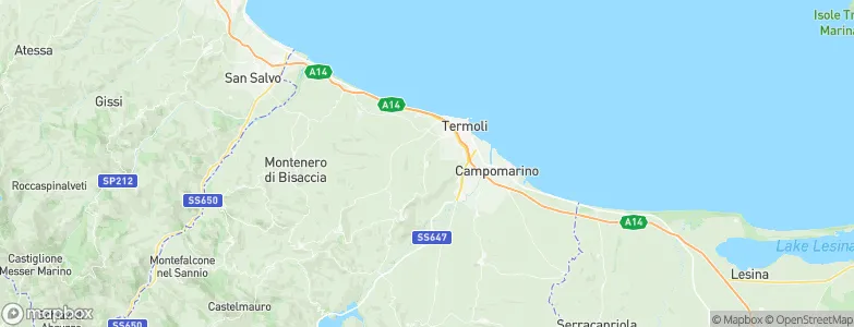 San Giacomo degli Schiavoni, Italy Map