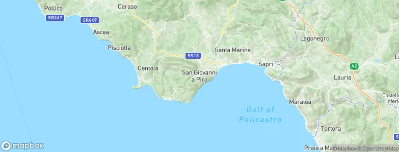 San Giovanni a Piro, Italy Map
