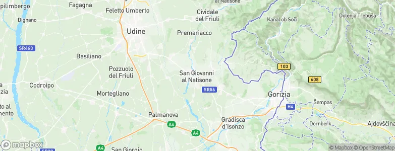 San Giovanni al Natisone, Italy Map