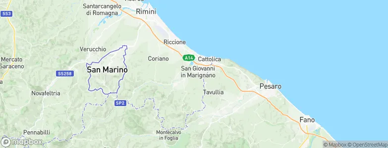 San Giovanni in Marignano, Italy Map