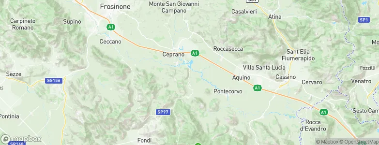 San Giovanni Incarico, Italy Map