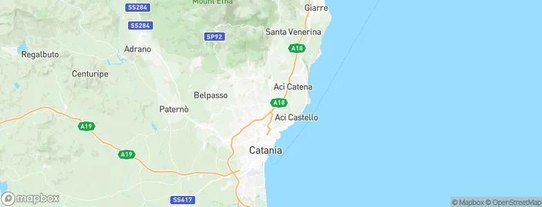 San Giovanni la Punta, Italy Map