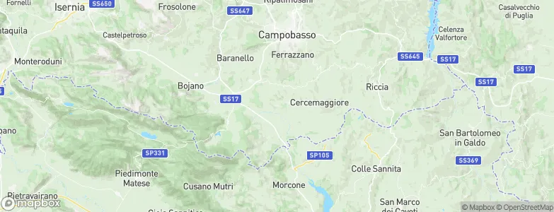 San Giuliano del Sannio, Italy Map