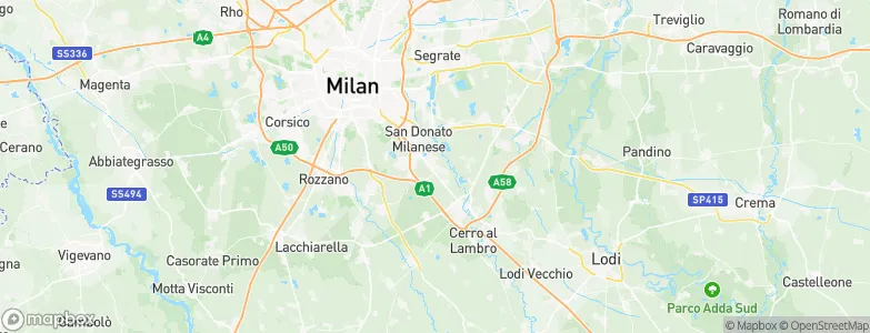 San Giuliano Milanese, Italy Map