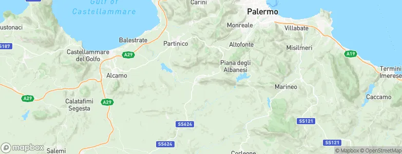 San Giuseppe Jato, Italy Map