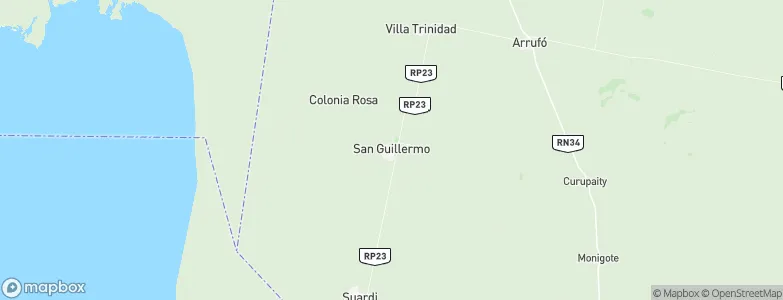 San Guillermo, Argentina Map