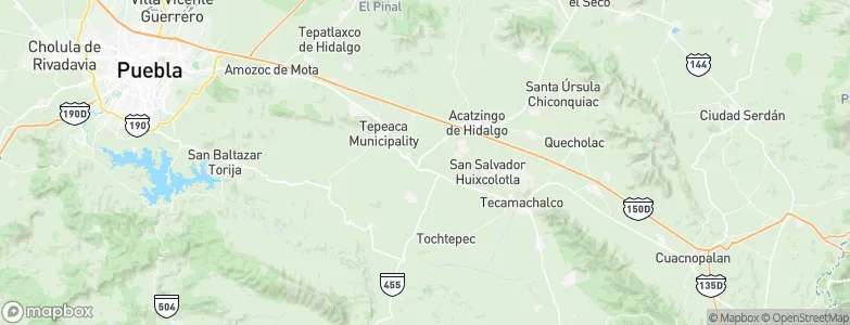 San Hipólito, Mexico Map