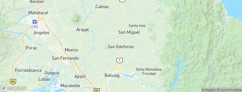 San Ildefonso, Philippines Map