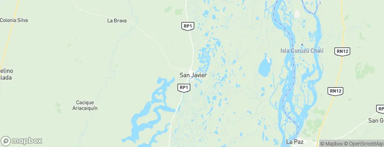 San Javier, Argentina Map