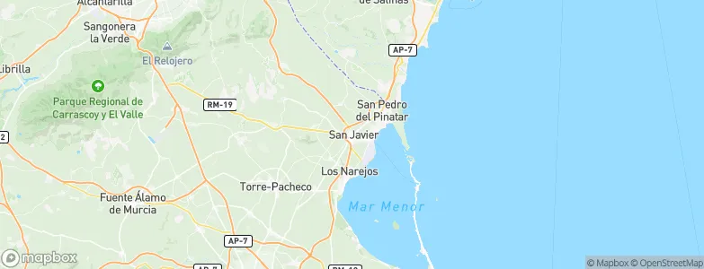 San Javier, Spain Map