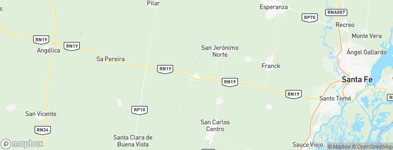 San Jerónimo del Sauce, Argentina Map