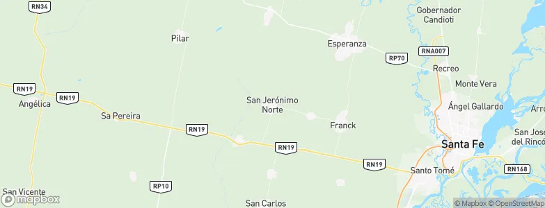 San Jerónimo Norte, Argentina Map