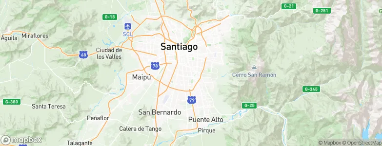 San Joaquín, Chile Map