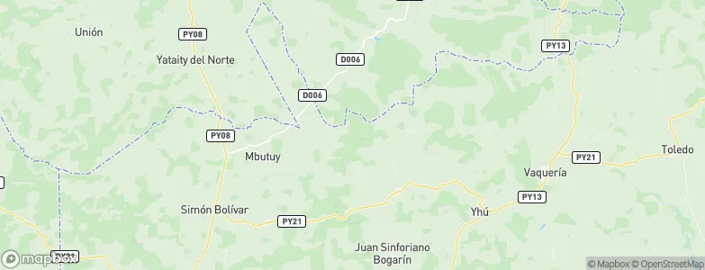 San Joaquín, Paraguay Map