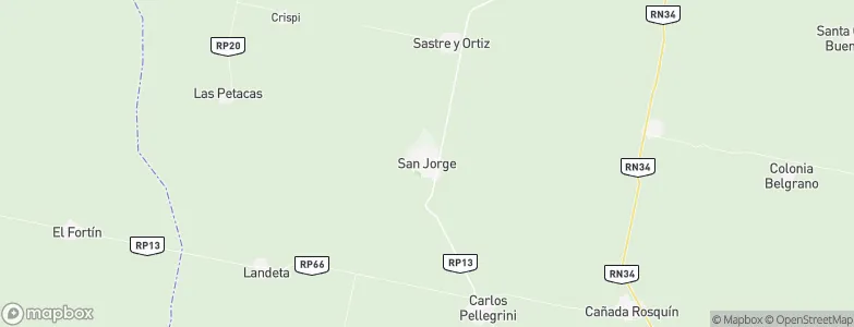 San Jorge, Argentina Map