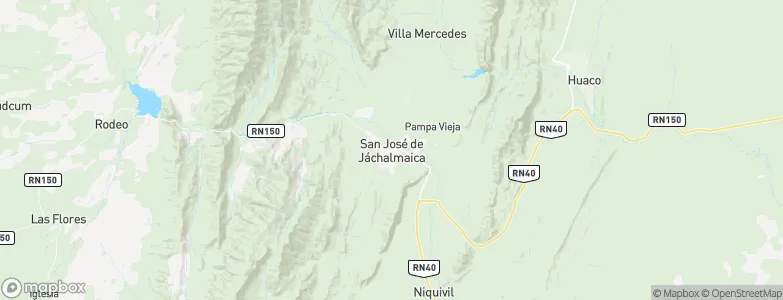 San José de Jáchal, Argentina Map