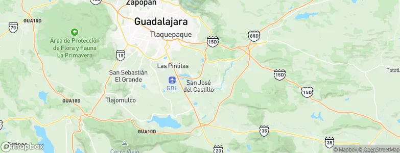 San José del Castillo, Mexico Map