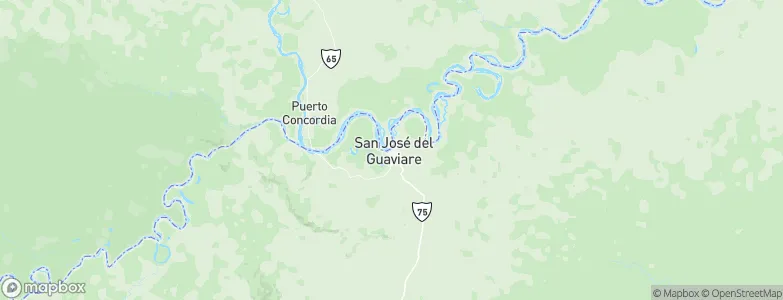 San José del Guaviare, Colombia Map