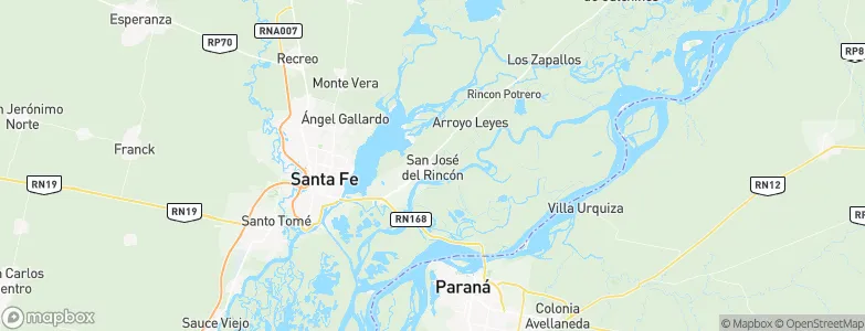 San José del Rincón, Argentina Map