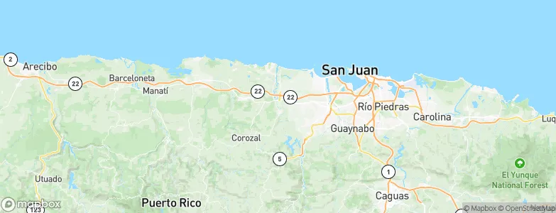 San José, Puerto Rico Map