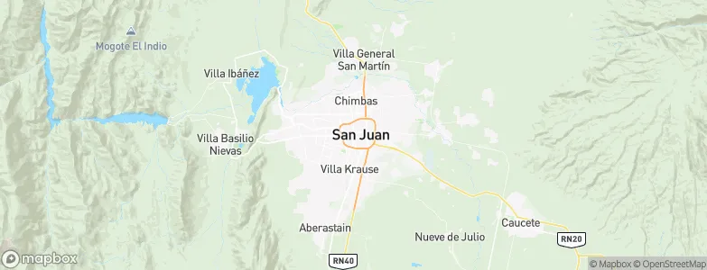 San Juan, Argentina Map