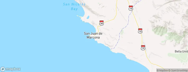 San Juan de Marcona, Peru Map