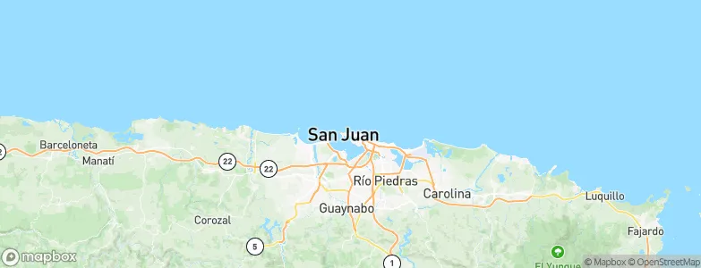 San Juan, Puerto Rico Map