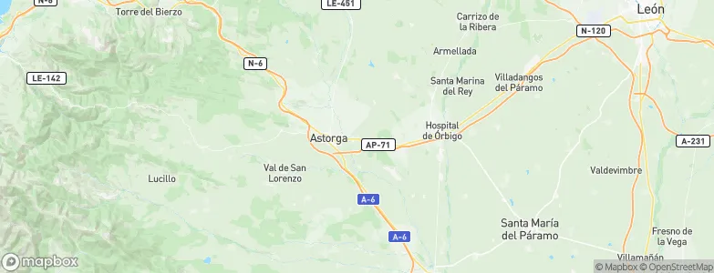 San Justo de la Vega, Spain Map