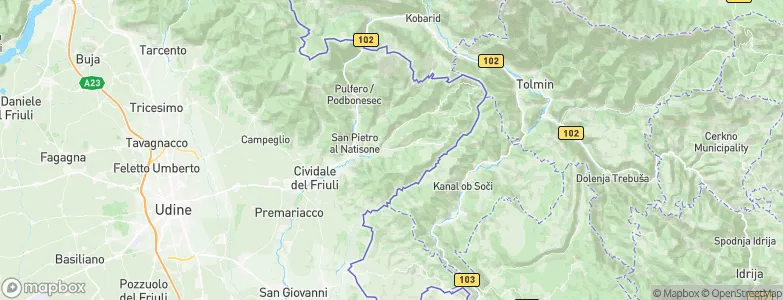 San Leonardo, Italy Map