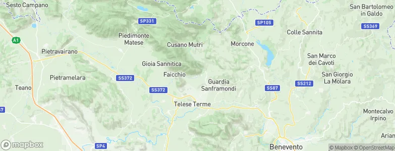 San Lorenzello, Italy Map