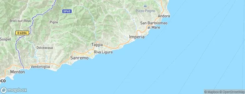 San Lorenzo al Mare, Italy Map